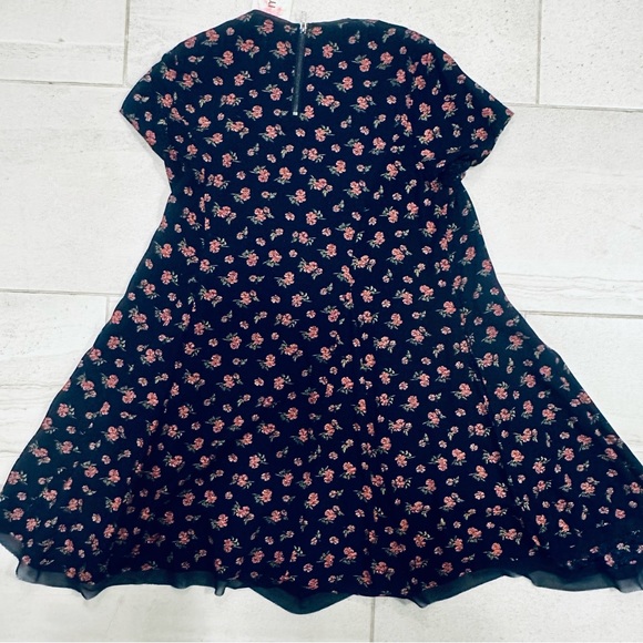 Lovely MittoShop dress - dark blue with floral print - Picture 3 of 4